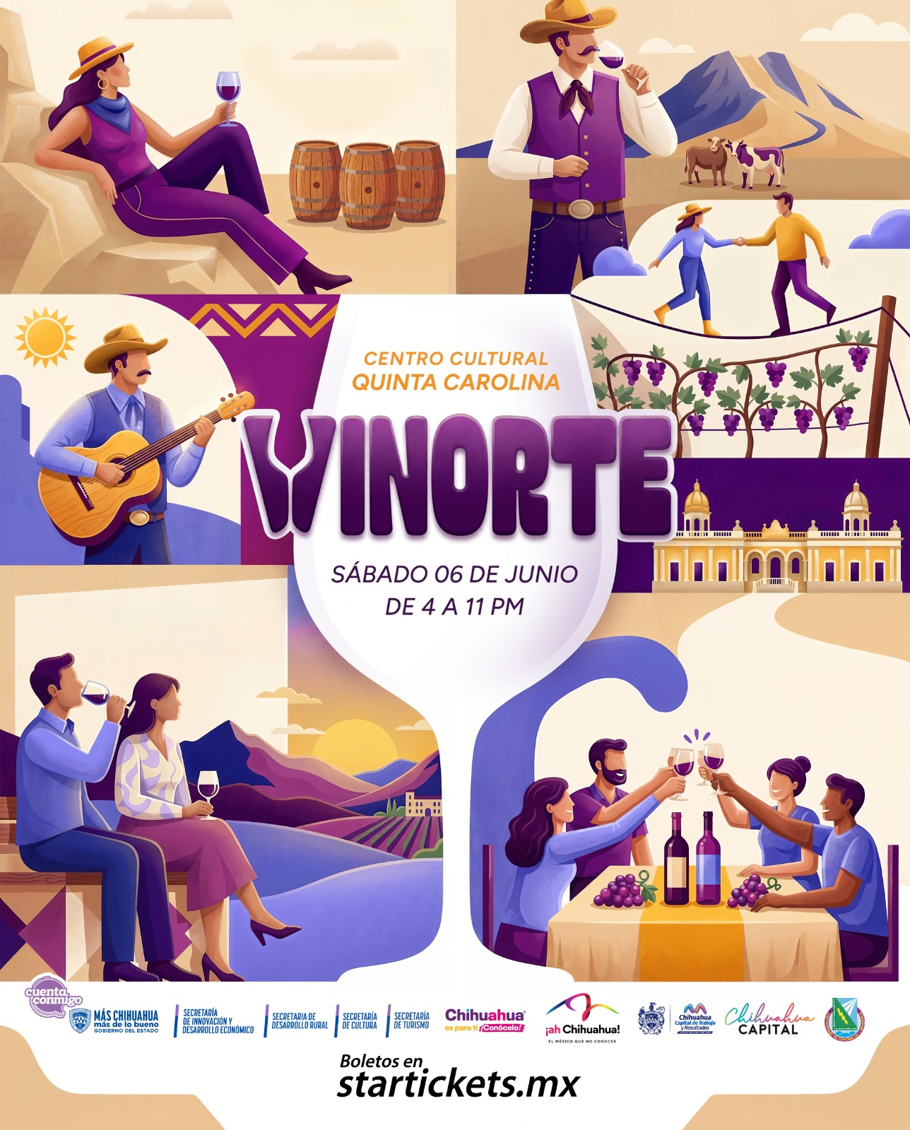El festival “VINORTE” reunirá a lo mejor de la cultura vitivinícola en la Quinta Carolina